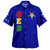 Order of the Eastern Star Hawaiian Shirt Letter Stars Blue