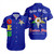 Order of the Eastern Star Short Sleeve Shirt Letter Stars Blue