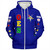Order of the Eastern Star Sherpa Hoodie Letter Stars Blue