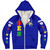 Order of the Eastern Star Sherpa Hoodie Letter Stars Blue