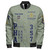 Prince Hall Freemasonry Zipper Bomber Jacket Custom PHA 357 Walking Dark Grayish Green