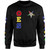 Order of the Eastern Star Sweatshirt Letter Stars Black
