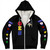 Order of the Eastern Star Sherpa Hoodie Letter Stars Black