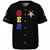 Order of the Eastern Star Baseball Shirt Letter Stars Black