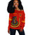 Prince Hall Shriners Off Shoulder Sweatshirt Custom DOI Daughter of Isis Style Red