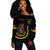 Prince Hall Shriners Off Shoulder Sweatshirt Custom DOI Daughter of Isis Style Black