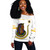 Prince Hall Shriners Off Shoulder Sweatshirt Custom DOI Daughter of Isis Style White