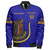 Prince Hall Shriners Zipper Bomber Jacket Custom DOI Daughter of Isis Style Blue