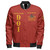 Prince Hall Shriners Zipper Bomber Jacket Custom DOI Daughter Simple Style Red