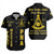 Prince Hall Freemasonry Short Sleeve Shirt Custom PHA Past Master Ver.1 Black