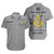 Prince Hall Freemasonry Short Sleeve Shirt Custom Mason Square & Compass Lodge Style Gray