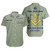 Prince Hall Freemasonry Short Sleeve Shirt Custom Mason Square & Compass Lodge Style Gray Green
