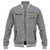 Prince Hall Freemasonry Baseball Jacket Custom Mason Square & Compass Lodge Style Gray