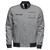 Prince Hall Freemasonry Zipper Bomber Jacket Custom Mason Square & Compass Lodge Style Gray