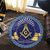 Prince Hall Freemasonry Round Rug Freemasonry Pattern Royal
