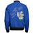 Zeta Phi Beta Zipper Bomber Jacket Flower Style