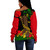 Juneteenth Off Shoulder Sweatshirt Freedom Unchained Design Brush