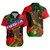 Juneteenth Short Sleeve Shirt Freedom Unchained Design Brush