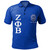 Zeta Phi Beta Polo Shirt Flower Style