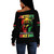 Juneteenth Off Shoulder Sweatshirt Custom Juneteenth Breaking Every Chain Since 1865