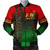 Juneteenth Bomber Jacket Black Freedom With Map Africa