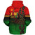 Juneteenth Sherpa Hoodie Black Freedom With Map Africa