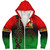 Juneteenth Sherpa Hoodie Black Freedom With Map Africa