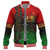 Juneteenth Baseball Jacket Black Freedom With Map Africa