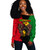 Juneteenth Off Shoulder Sweatshirt Breaking Metal Chain Freedom Concept