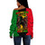 Juneteenth Off Shoulder Sweatshirt Breaking Metal Chain Freedom Concept