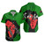 Pan-African Short Sleeve Shirt Map African With Chain Breaking
