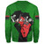 Pan-African Sweatshirt Map African With Chain Breaking
