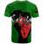 Pan-African T-Shirt Map African With Chain Breaking