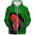 Pan-African Sherpa Hoodie Map African With Chain Breaking