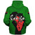 Pan-African Sherpa Hoodie Map African With Chain Breaking