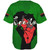 Pan-African Baseball Shirt Map African With Chain Breaking