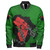 Pan-African Zipper Bomber Jacket Map African With Chain Breaking