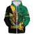 Jamaica Sherpa Hoodie Flag Kindom Lion Vintage Style