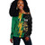 Jamaica Off Shoulder Sweatshirt Lion Thunder Vintage Style