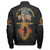 Buffalo Soldiers Zipper Bomber Jacket 41st Infantry Regiment Buffalo Soldiers With Regimental