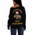 Buffalo Soldiers Off Shoulder Sweatshirt Army 10th Cavalry Regiment With Cavalrymen And Guidon