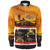 Buffalo Soldiers Long Sleeve Shirt Cavalrymen And Guidons In Western Sunset