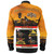 Buffalo Soldiers Long Sleeve Shirt Cavalrymen And Guidons In Western Sunset
