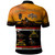 Buffalo Soldiers Polo Shirt Cavalrymen And Guidons In Western Sunset