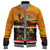 Buffalo Soldiers Baseball Jacket Cavalrymen And Guidons In Western Sunset