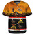 Buffalo Soldiers Baseball Shirt Cavalrymen And Guidons In Western Sunset