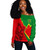 Ethiopia Off Shoulder Sweatshirt Lion Lightning Style