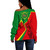 Ethiopia Off Shoulder Sweatshirt Lion Lightning Style