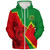 Ethiopia Sherpa Hoodie Lion Lightning Style
