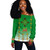 Ethiopia Off Shoulder Sweatshirt Traditional Covenant Cross Classic